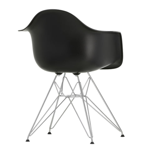 Cadeira de Braços em Plástico Eames DAR / Base Cromada
